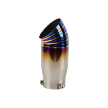 Load image into Gallery viewer, Brand New Burnt Blue Stainless Steel Car Exhaust Muffler Tip Straight Pipe 2.5'' Inlet