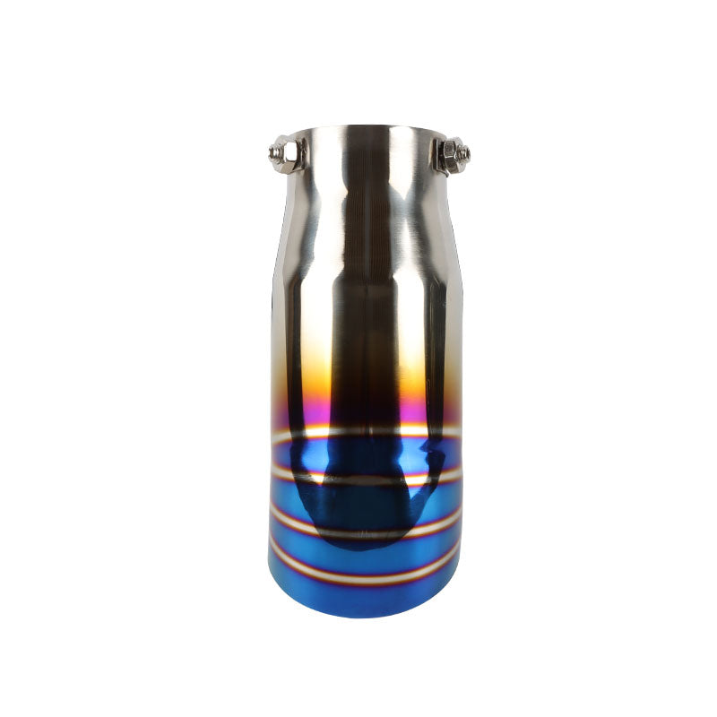 Brand New Burnt Blue Stainless Steel Car Exhaust Muffler Tip Straight Pipe 2.5'' Inlet