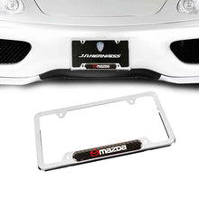 Load image into Gallery viewer, Brand New Universal 1PCS MAZDA Chrome Metal License Plate Frame