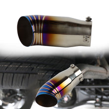 Load image into Gallery viewer, Brand New Burnt Blue Stainless Steel Car Exhaust Muffler Tip Straight Pipe 2.5'' Inlet