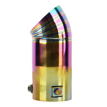 Load image into Gallery viewer, Brand New Neo Chrome Stainless Steel Car Exhaust Muffler Tip Straight Pipe 3'' Inlet