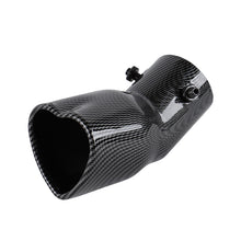 Load image into Gallery viewer, Brand New Universal Carbon Fiber Look Heart Shaped Stainless Steel Car Exhaust Pipe Muffler Tip Trim Bend