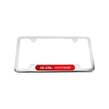 Load image into Gallery viewer, Brand New Universal 2PCS 5.0L COYOTE V8 Chrome Metal License Plate Frame