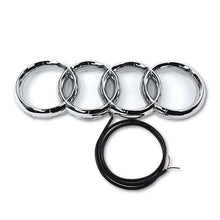 Load image into Gallery viewer, BRAND NEW 28CM AUDI CHROME FRONT GRILLE EMBLEM WITH BLUE LED LIGHT FOR A1 A3 A4 A5 A6 A7 Q3 Q5 Q7