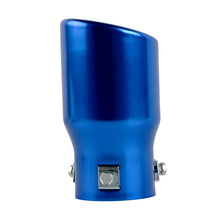 Load image into Gallery viewer, Brand New Universal Blue Single Round Shape Car Exhaust Muffler Tip Straight Pipe 63mm 2.5‘’ Inlet