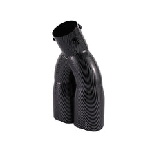 Load image into Gallery viewer, Brand New Universal Dual Carbon Fiber Look Heart Shaped Stainless Steel Car Exhaust Pipe Muffler Tip Trim Curve