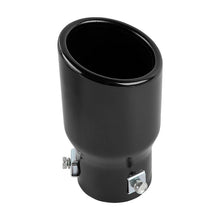Load image into Gallery viewer, Brand New Universal Black Single Round Shape Car Exhaust Muffler Tip Straight Pipe 63mm 2.5‘’ Inlet