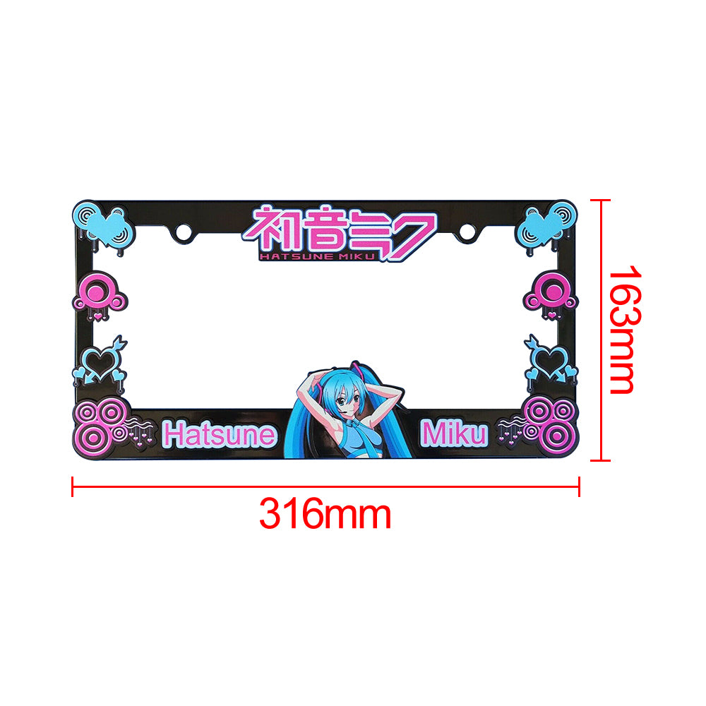 Brand New Universal 2PCS Anime Hatsune Miku ABS Plastic Black