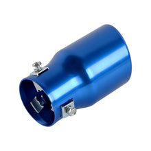 Load image into Gallery viewer, Brand New Universal Blue Single Round Shape Car Exhaust Muffler Tip Straight Pipe 63mm 2.5‘’ Inlet