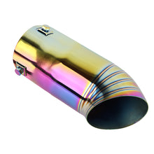 Load image into Gallery viewer, Brand New Neo Chrome Stainless Steel Car Exhaust Muffler Tip Straight Pipe 3'' Inlet