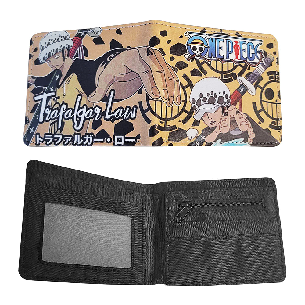 Brand New Unisex One Piece Anime Purse Short Bifold Fashion