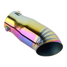 Load image into Gallery viewer, Brand New Neo Chrome Stainless Steel Car Exhaust Muffler Tip Straight Pipe 2.5'' Inlet