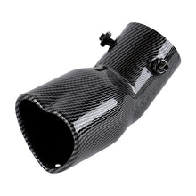 Load image into Gallery viewer, Brand New Universal Carbon Fiber Look Heart Shaped Stainless Steel Car Exhaust Pipe Muffler Tip Trim Bend