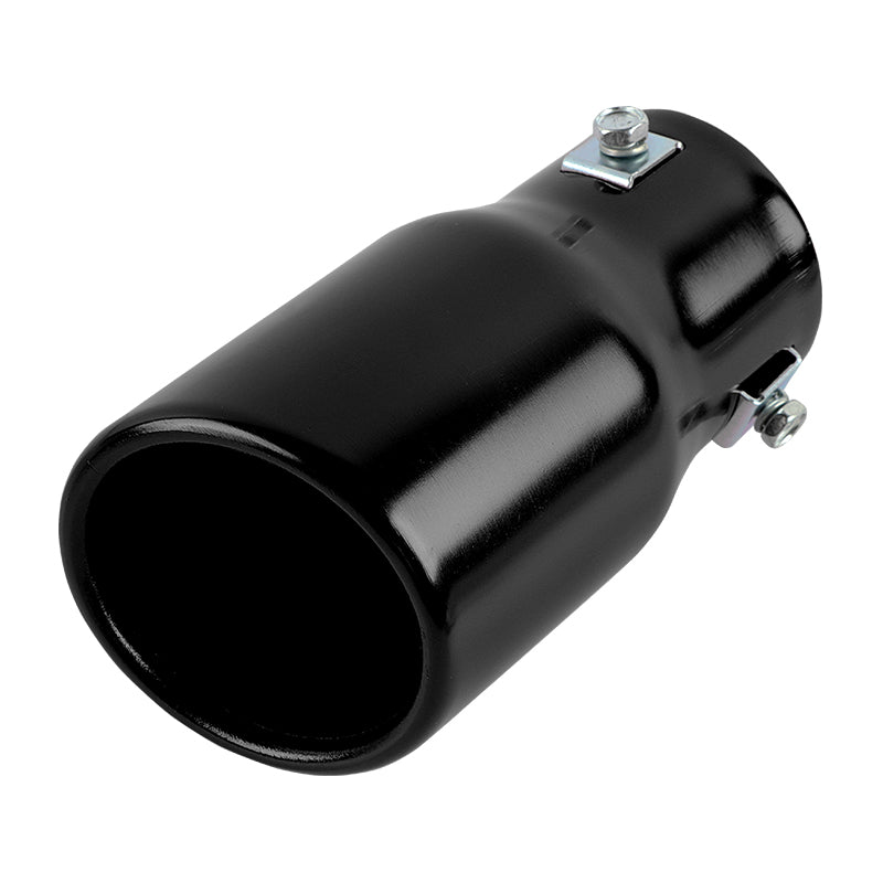 Brand New Universal Black Single Round Shape Car Exhaust Muffler Tip Straight Pipe 63mm 2.5‘’ Inlet