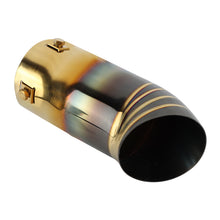 Load image into Gallery viewer, Brand New Gold/Black Stainless Steel Car Exhaust Muffler Tip Straight Pipe 3'' Inlet