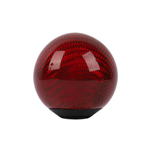 Load image into Gallery viewer, Brand New Car Gear Shift Knob Round Ball Shape Red Real Carbon Fiber Universal with Adapters