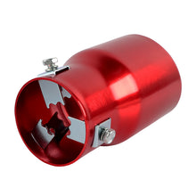 Load image into Gallery viewer, Brand New Universal Red Single Round Shape Car Exhaust Muffler Tip Straight Pipe 63mm 2.5‘’ Inlet