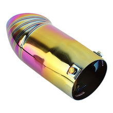 Load image into Gallery viewer, Brand New Neo Chrome Stainless Steel Car Exhaust Muffler Tip Straight Pipe 3'' Inlet