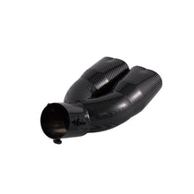 Load image into Gallery viewer, Brand New Universal Dual Carbon Fiber Look Heart Shaped Stainless Steel Car Exhaust Pipe Muffler Tip Trim Curve