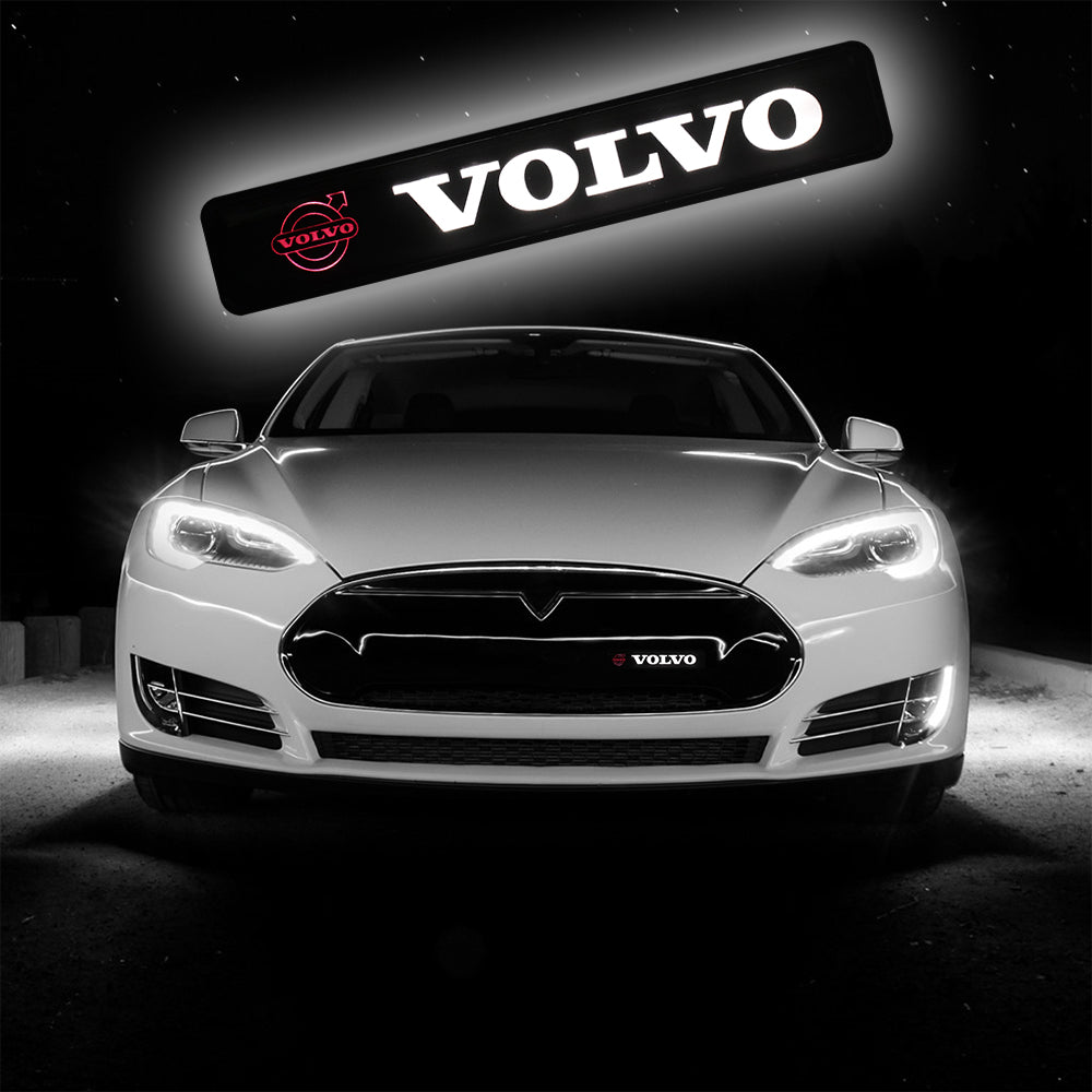 BRAND NEW 1PCS VOLVO LED LIGHT CAR FRONT GRILLE BADGE ILLUMINATED DECAL STICKER
