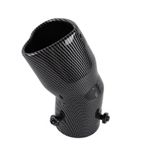 Load image into Gallery viewer, Brand New Universal Carbon Fiber Look Heart Shaped Stainless Steel Car Exhaust Pipe Muffler Tip Trim Bend