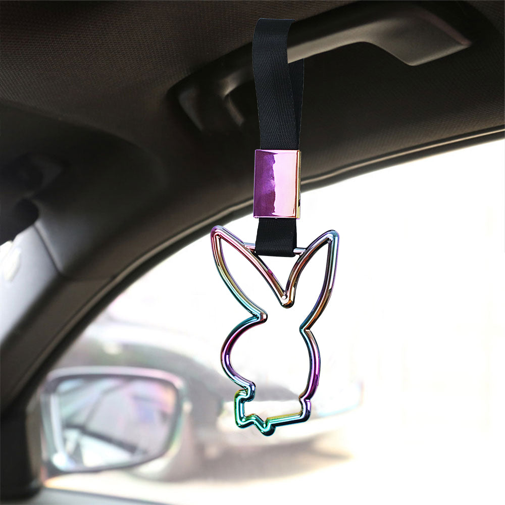 Brand New Playboy Bunny Shaped Handle Black JDM TSURIKAWA Ring Subway JK Racing Inc