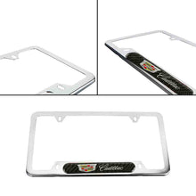 Load image into Gallery viewer, Brand New Universal 1PCS Cadillac Chrome Metal License Plate Frame