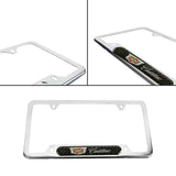 Brand New Universal 1PCS Cadillac Chrome Metal License Plate Frame
