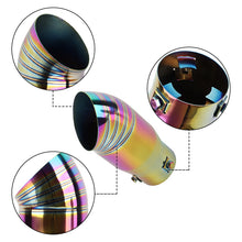 Load image into Gallery viewer, Brand New Neo Chrome Stainless Steel Car Exhaust Muffler Tip Straight Pipe 2.5'' Inlet