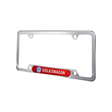 Load image into Gallery viewer, Brand New Universal 1PCS VOLKSWAGEN Chrome Metal License Plate Frame