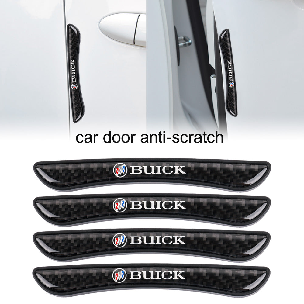 Brand New 4PCS Buick Real Carbon Fiber Anti Scratch Badge Car Door Handle Cover Trim