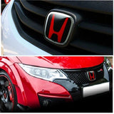 BRAND NEW 1PCS HONDA BLACK / RED FRONT GRILLE H LOGO JDM EMBLEM FOR ACCORD 2003-2007 4DR SEDAN & 2DR COUPE