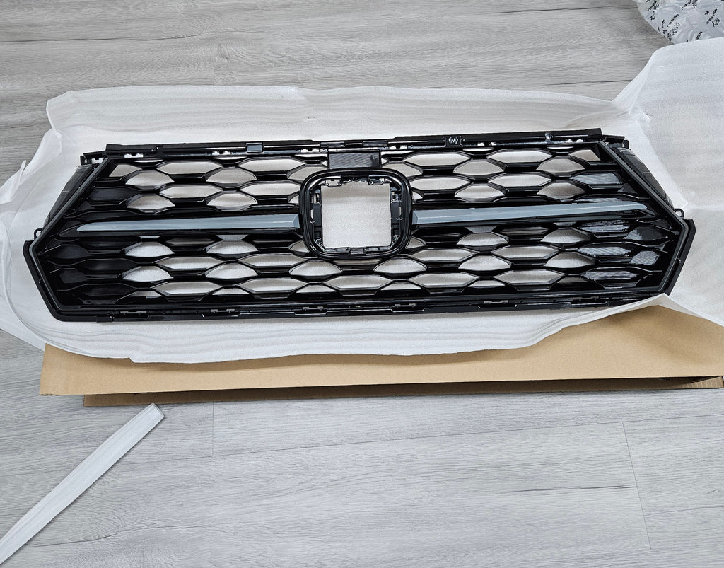 BRAND NEW 2023-2025 HONDA ACCORD 11TH GEN YOFER GLOSS BLACK FRONT BUMPER MESH GRILL GRILLE - URBAN GRAY PEARL TRIM