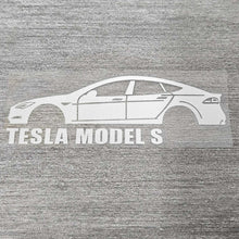 Load image into Gallery viewer, Brand New Tesla Model S Car Window Vinyl Decal White Windshield Sticker 2" x4.25