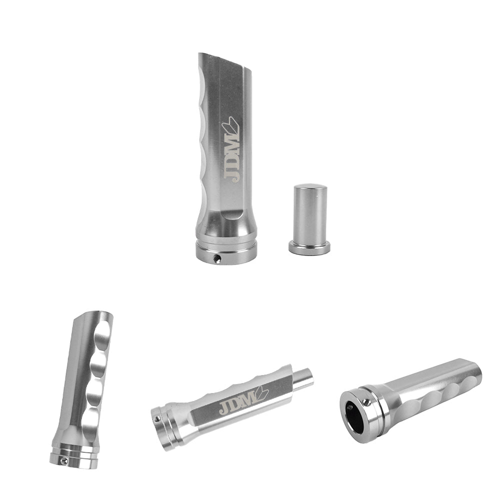 Brand New Universal 1PCS JDM Silver Aluminum Car Handle Hand Brake Sleeve Cover