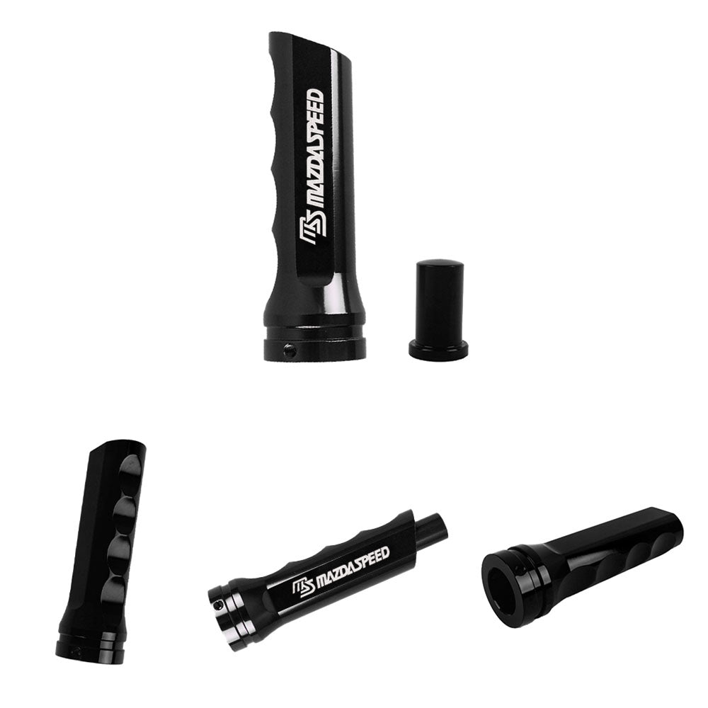 Brand New Universal 1PCS Mazdaspeed Black Aluminum Car Handle Hand Brake Sleeve Cover