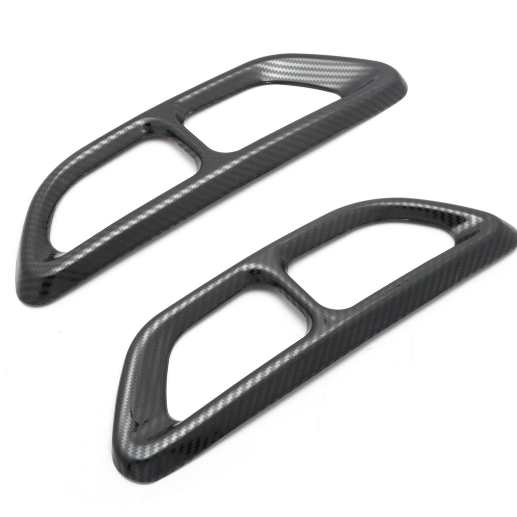 Brand New Honda Accord 2018-2022 Car Rear Cylinder Exhaust Muffler Tip Tail Pipe Carbon Fiber Style Metal Cover Trim