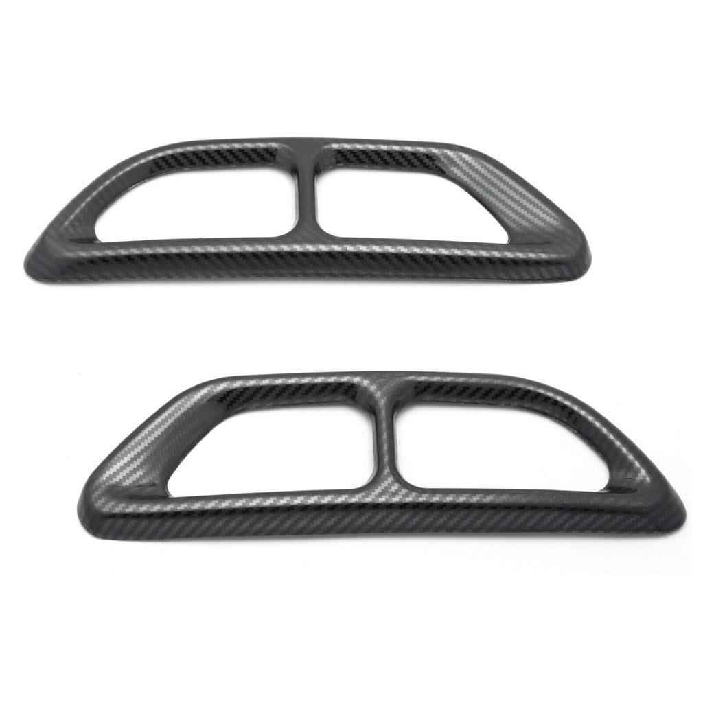 Brand New Honda Accord 2018-2022 Car Rear Cylinder Exhaust Muffler Tip Tail Pipe Carbon Fiber Style Metal Cover Trim