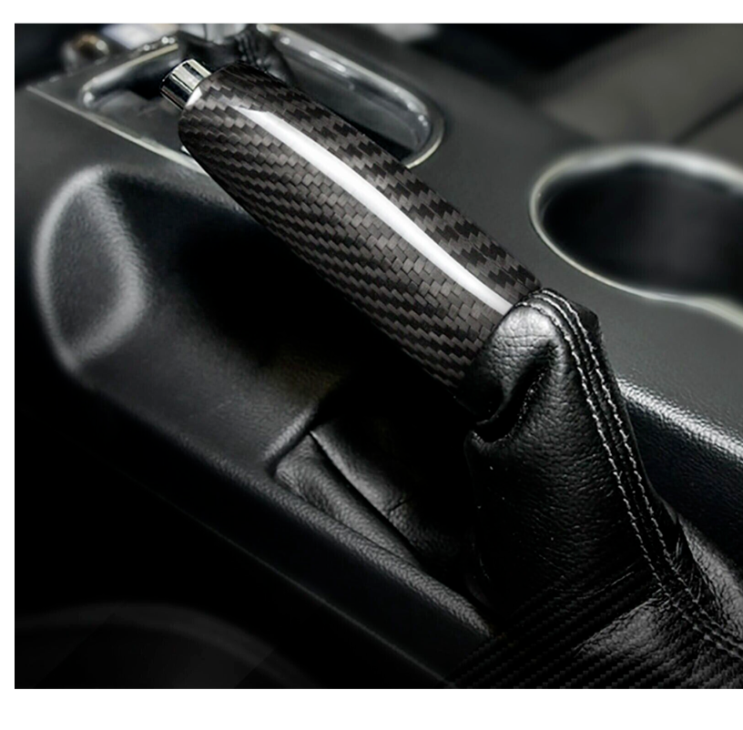 BRAND NEW FORD MUSTANG 2015-2022 REAL CARBON FIBER PARKING BRAKE CAR HANDBRAKE COVER