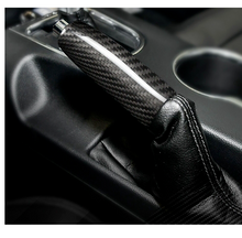 Load image into Gallery viewer, BRAND NEW FORD MUSTANG 2015-2022 REAL CARBON FIBER PARKING BRAKE CAR HANDBRAKE COVER