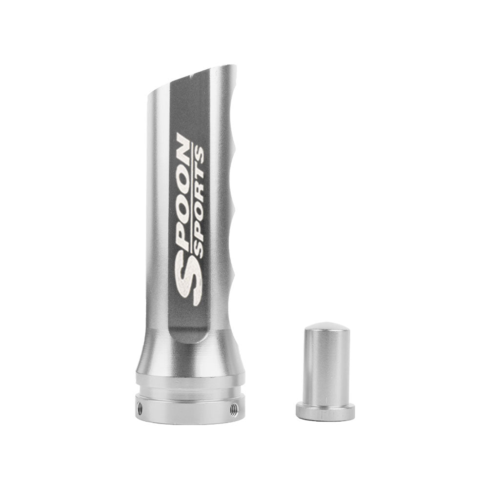 Brand New Universal 1PCS Spoon Sports Silver Aluminum Car Handle Hand Brake Sleeve Cover