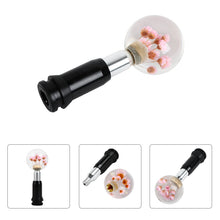 Load image into Gallery viewer, Brand New Universal Round Ball Crystal Clear Pink Flowers Automatic Gear Shift Knob Shifter