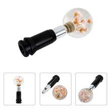Load image into Gallery viewer, Brand New Universal Round Ball Crystal Clear Light Pink Flowers Automatic Gear Shift Knob Shifter