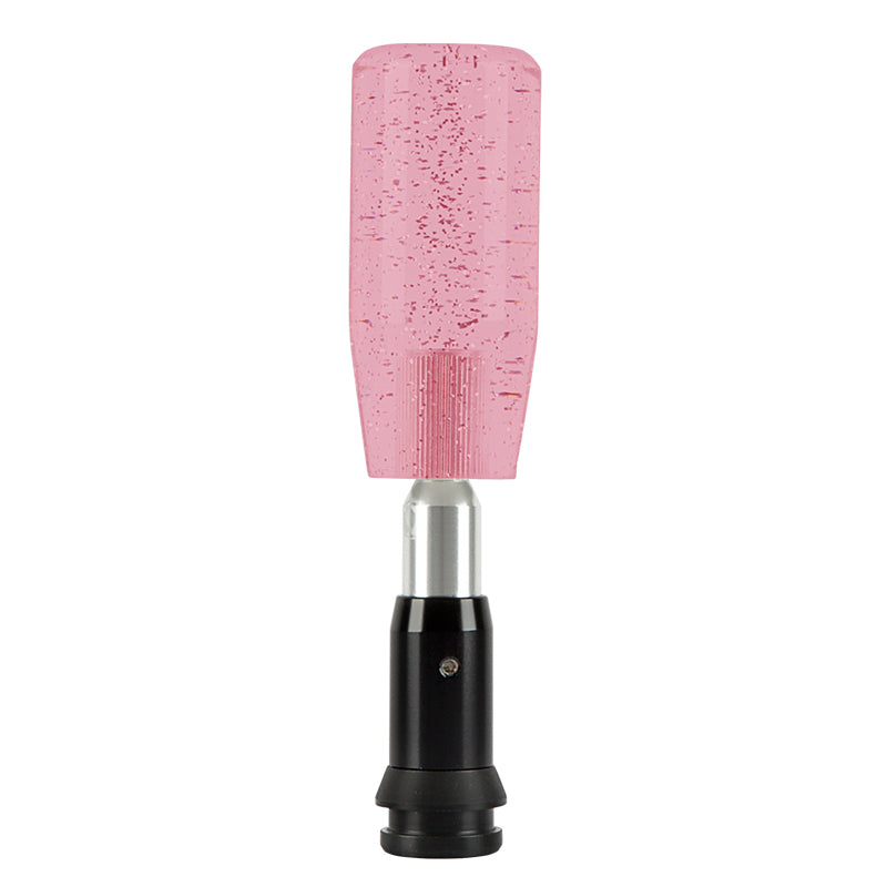 Brand New 10CM Universal Glitter Transparent Pink Automatic Transmission Racing Gear Shift Knob
