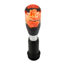 Load image into Gallery viewer, Brand New Universal JDM Crystal Rose Flowers Orange Head Automatic Car Gear Shift Knob shifter
