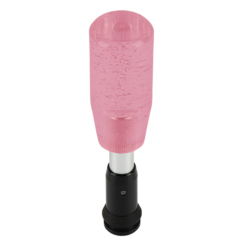 Brand New 10CM Universal Glitter Transparent Pink Automatic Transmission Racing Gear Shift Knob