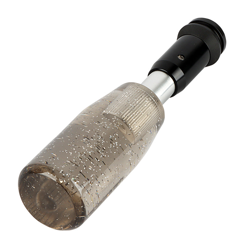 Brand New 10CM Universal Glitter Transparent Black Automatic Transmission Racing Gear Shift Knob