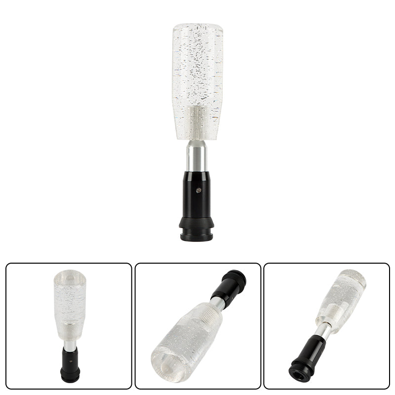 Brand New 10CM Universal Glitter Transparent Clear Automatic Transmission Racing Gear Shift Knob