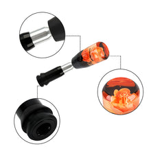 Load image into Gallery viewer, Brand New Universal JDM Crystal Rose Flowers Orange Head Automatic Car Gear Shift Knob shifter