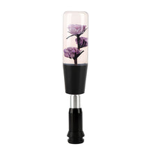 Load image into Gallery viewer, Brand New Universal JDM Crystal Rose Flowers Purple Head Automatic Car Gear Shift Knob shifter